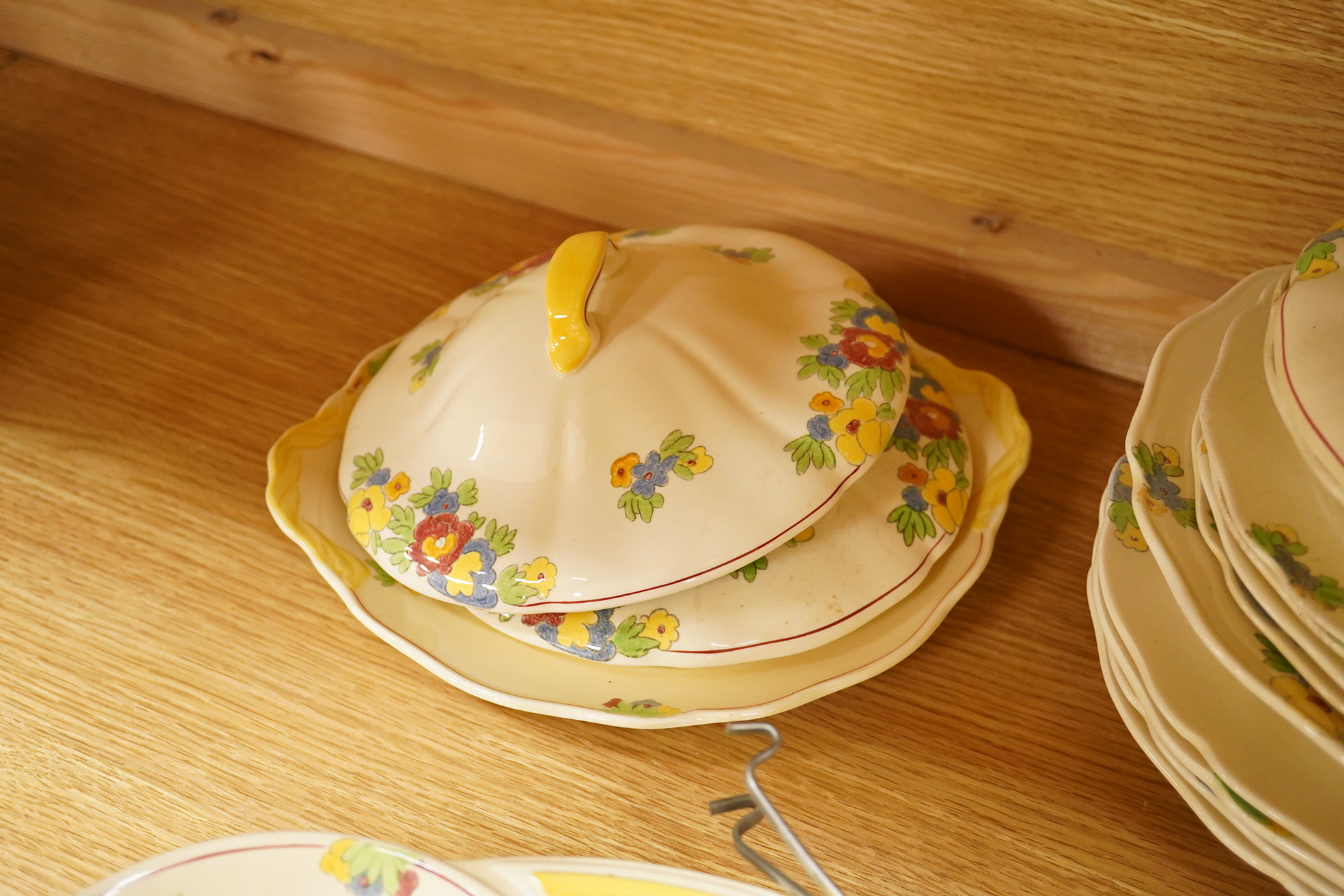 A large 19th century copper pan and fish kettle, largest 73cm in length